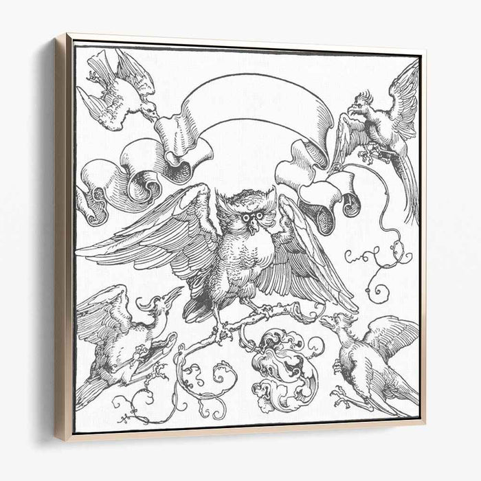 The owl in fight with other birds (1516) by Albrecht Durer