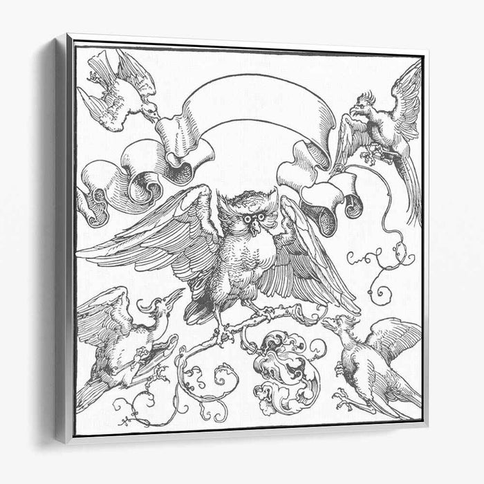 The owl in fight with other birds (1516) by Albrecht Durer