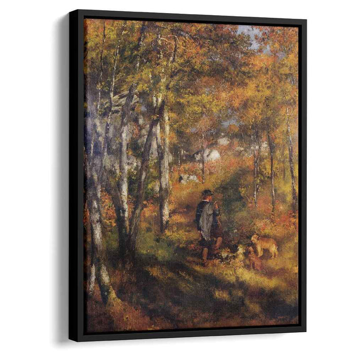 The Painter Jules Le Coeur Walking His Dogs in the Forest of Fontainebleau (1866) by Pierre-Auguste Renoir