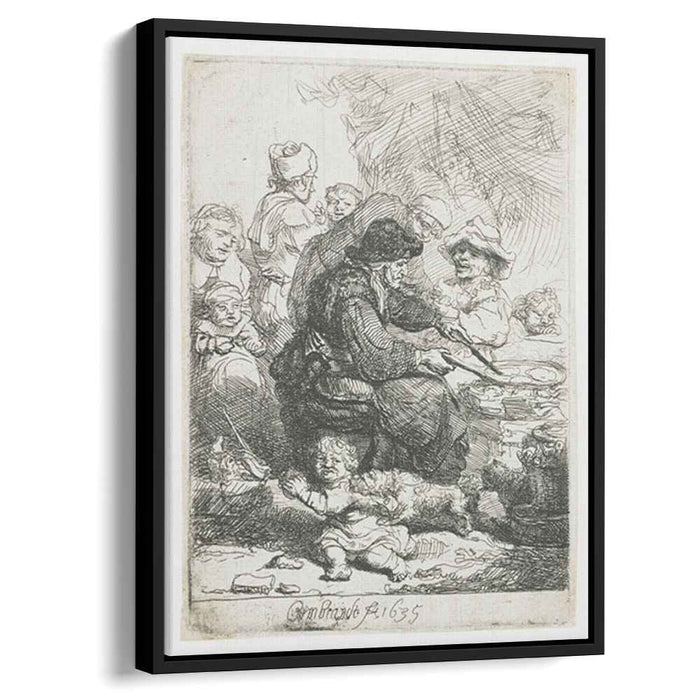 The pancake woman (1635) by Rembrandt