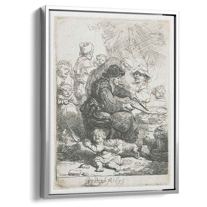 The pancake woman (1635) by Rembrandt