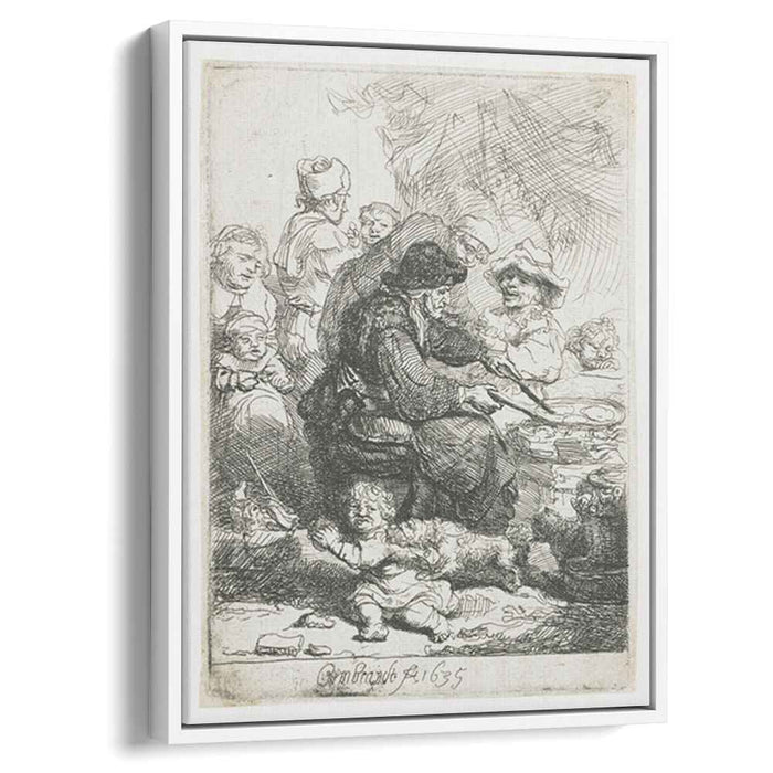 The pancake woman (1635) by Rembrandt
