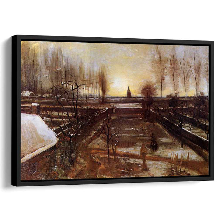 The Parsonage Garden at Nuenen in the Snow (1885) by Vincent van Gogh