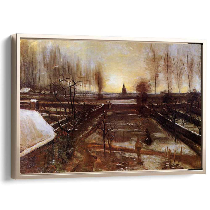 The Parsonage Garden at Nuenen in the Snow (1885) by Vincent van Gogh