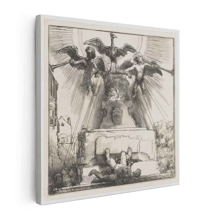 The phoenix or the statue overthrown (1658) by Rembrandt