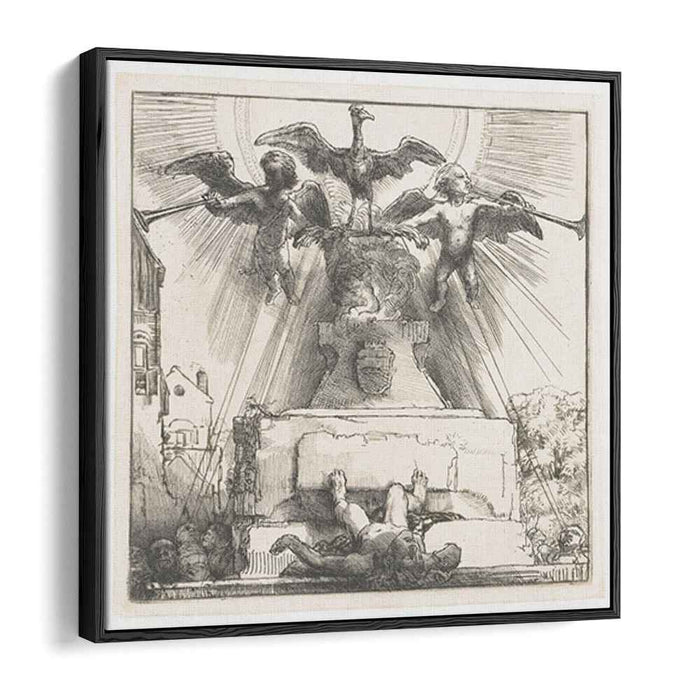 The phoenix or the statue overthrown (1658) by Rembrandt