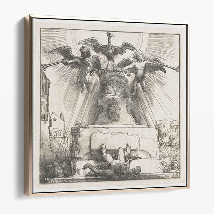 The phoenix or the statue overthrown (1658) by Rembrandt