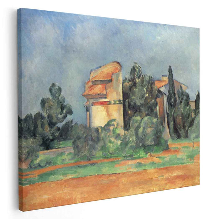 The Pigeon Tower At Bellevue (1890) by Paul Cezanne