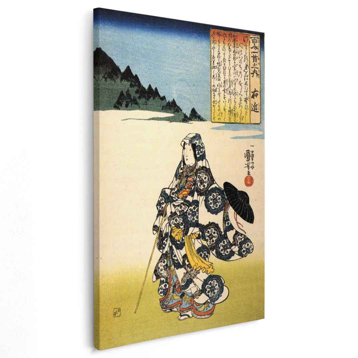 The poetess Ukon by Utagawa Kuniyoshi