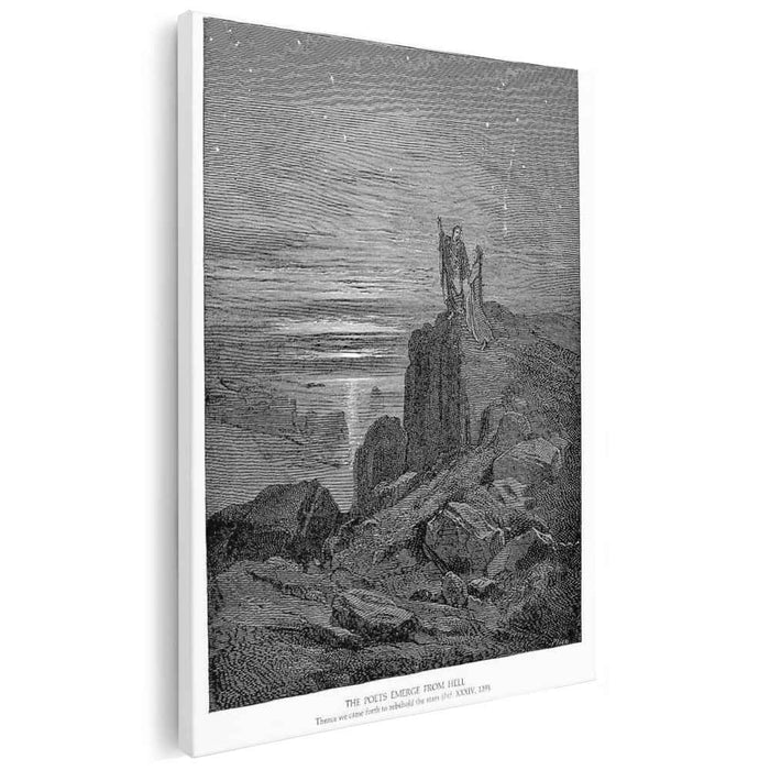 The Poets Emerge from Hell by Gustave Dore