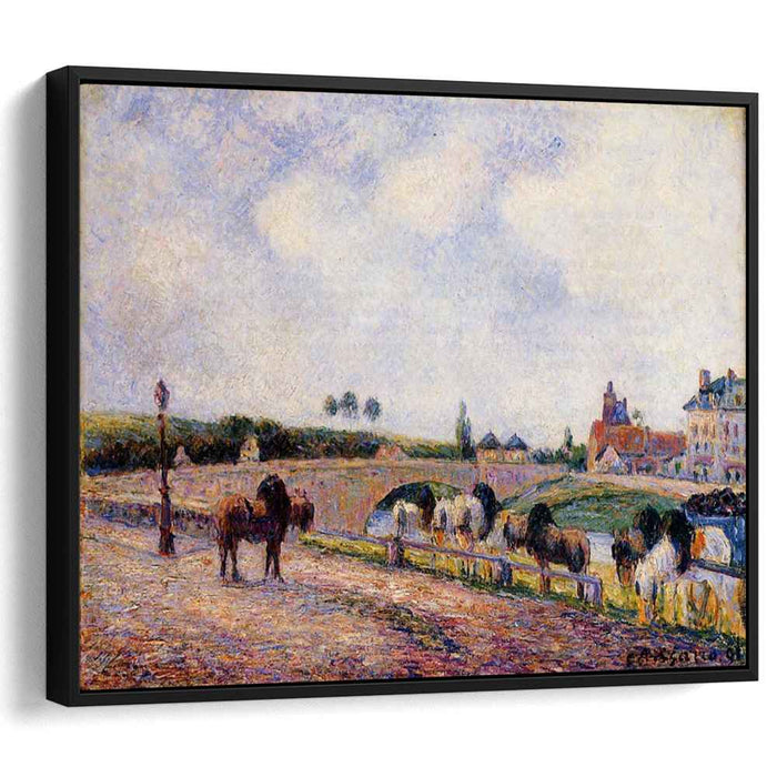 The Pontoise Bridge (1891) by Camille Pissarro