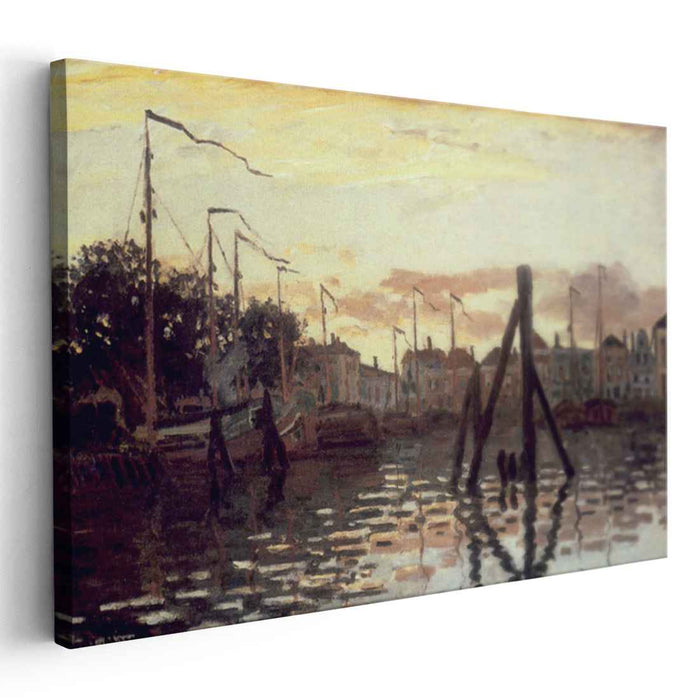 The Port at Zaandam (1871) by Claude Monet