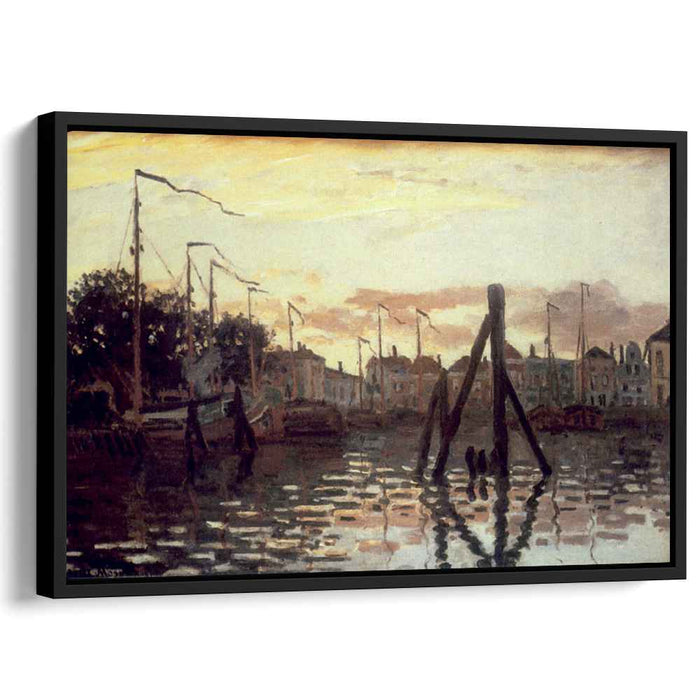 The Port at Zaandam (1871) by Claude Monet