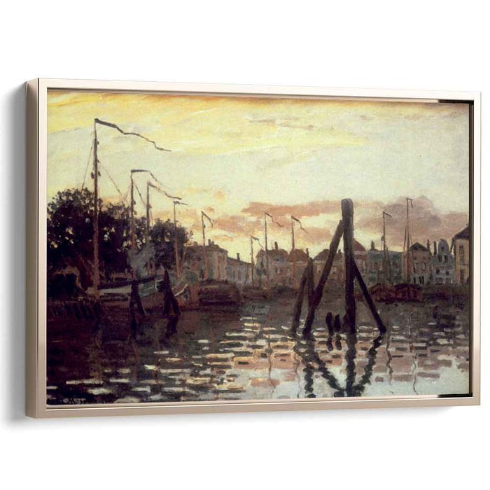 The Port at Zaandam (1871) by Claude Monet