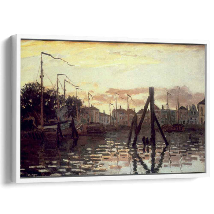 The Port at Zaandam (1871) by Claude Monet