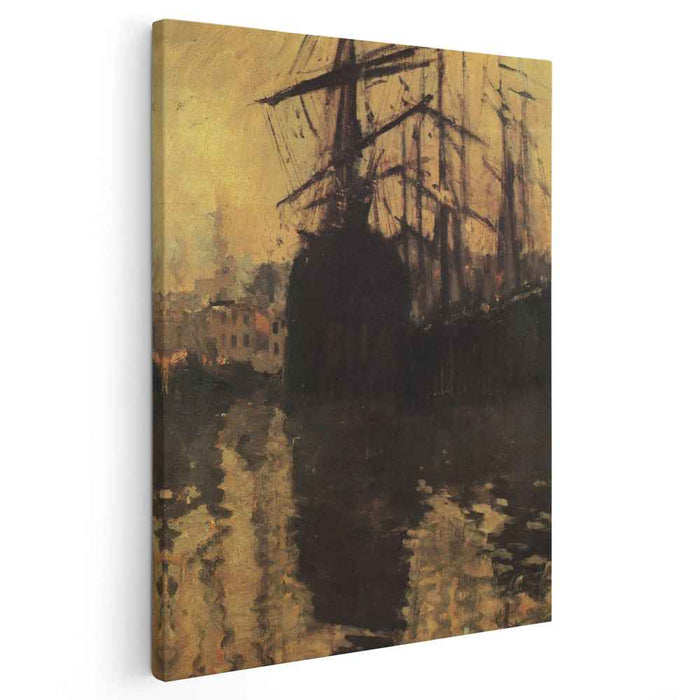 The Port in Marseilles (1890) by Konstantin Korovin