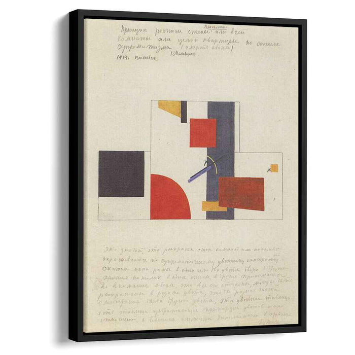 The principle of painting the walls (1920) by Kazimir Malevich