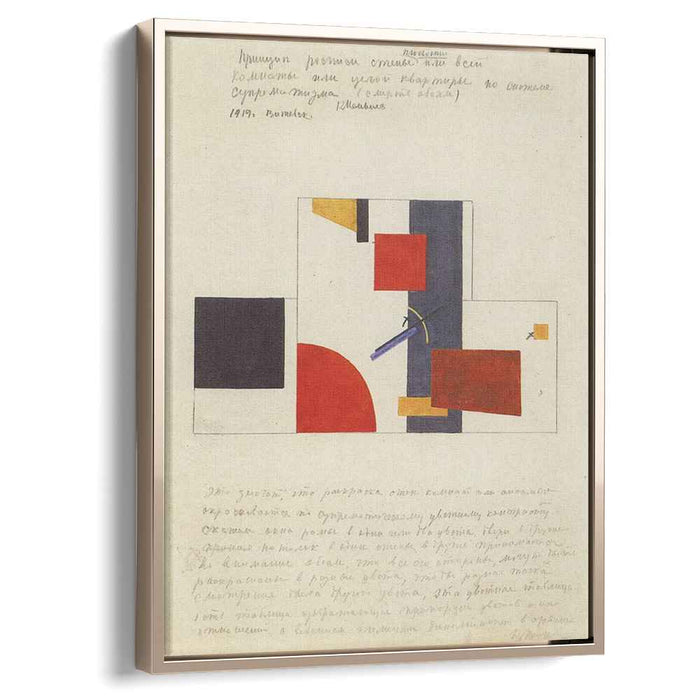 The principle of painting the walls (1920) by Kazimir Malevich