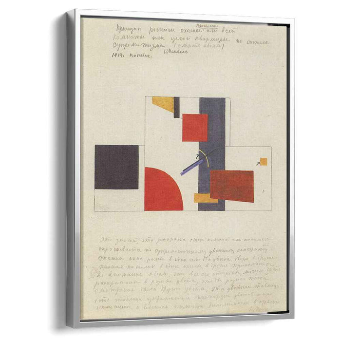 The principle of painting the walls (1920) by Kazimir Malevich