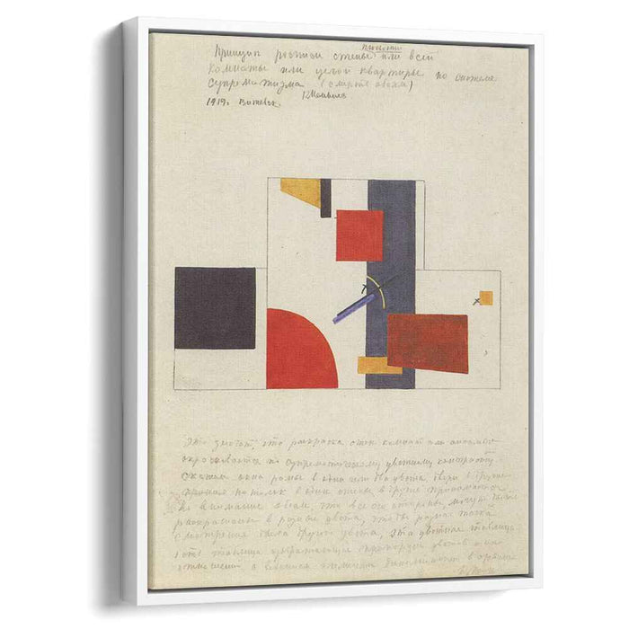 The principle of painting the walls (1920) by Kazimir Malevich