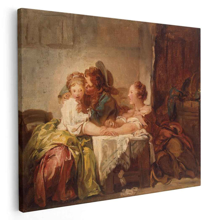 The Prize of a Kiss (1760) by Jean-Honore Fragonard