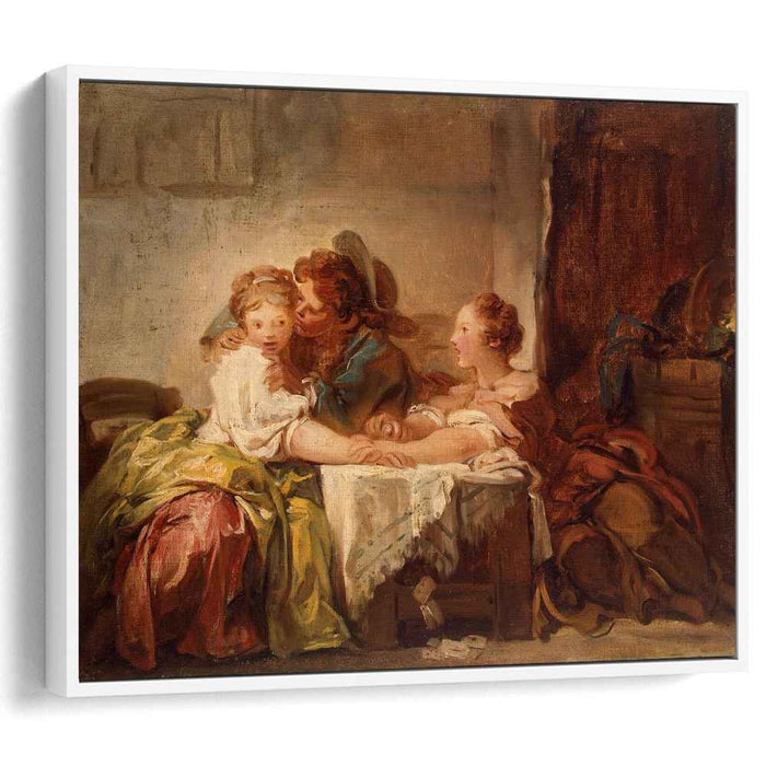 The Prize of a Kiss (1760) by Jean-Honore Fragonard