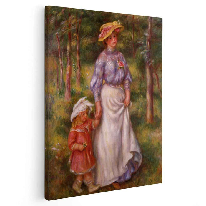 The Promenade (Julienne Dubanc and Adrienne) (1906) by Pierre-Auguste Renoir