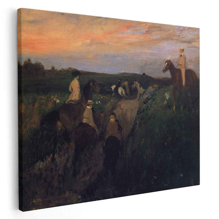 The Promenade on Houseback (1868) by Edgar Degas