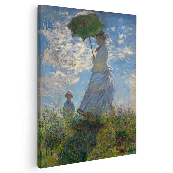 The Promenade, Woman with a Parasol by Claude Monet