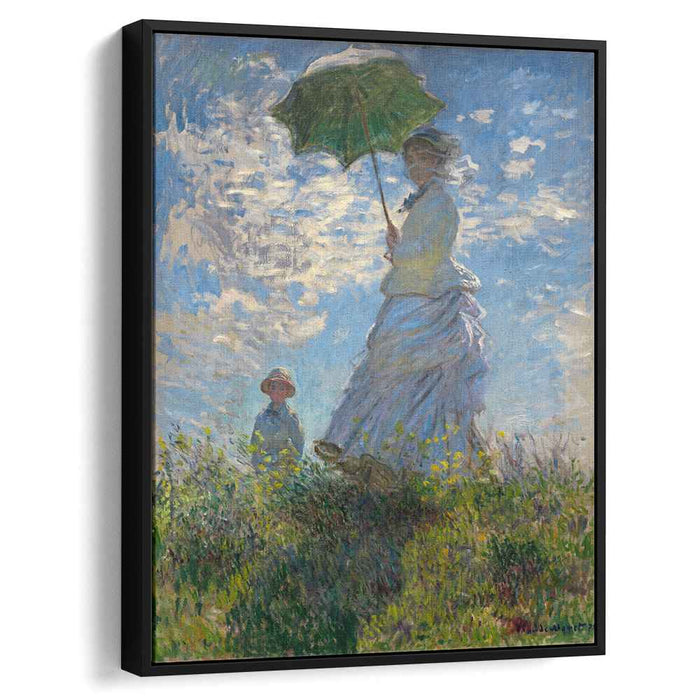 The Promenade, Woman with a Parasol by Claude Monet