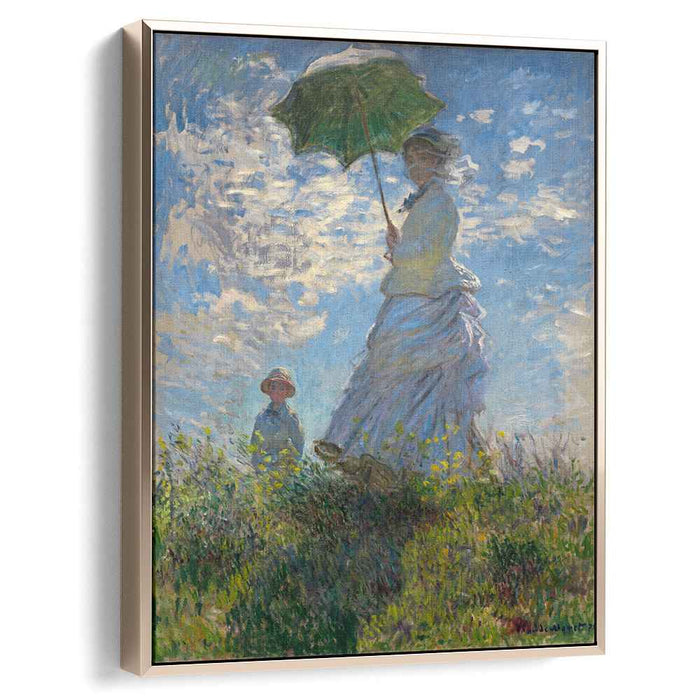 The Promenade, Woman with a Parasol by Claude Monet