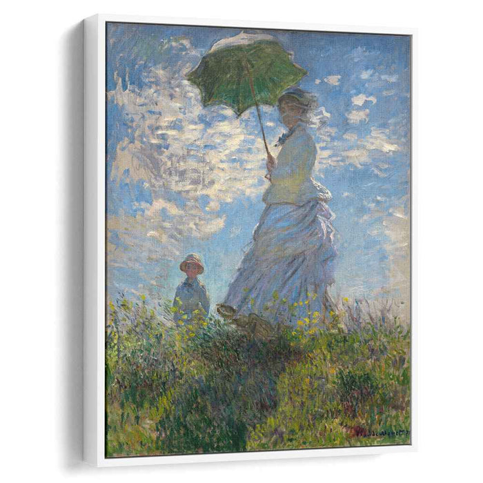 The Promenade, Woman with a Parasol by Claude Monet