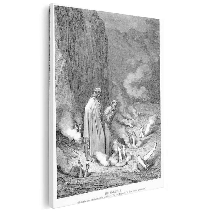 The Punishment of the Simonists (1868) by Gustave Dore