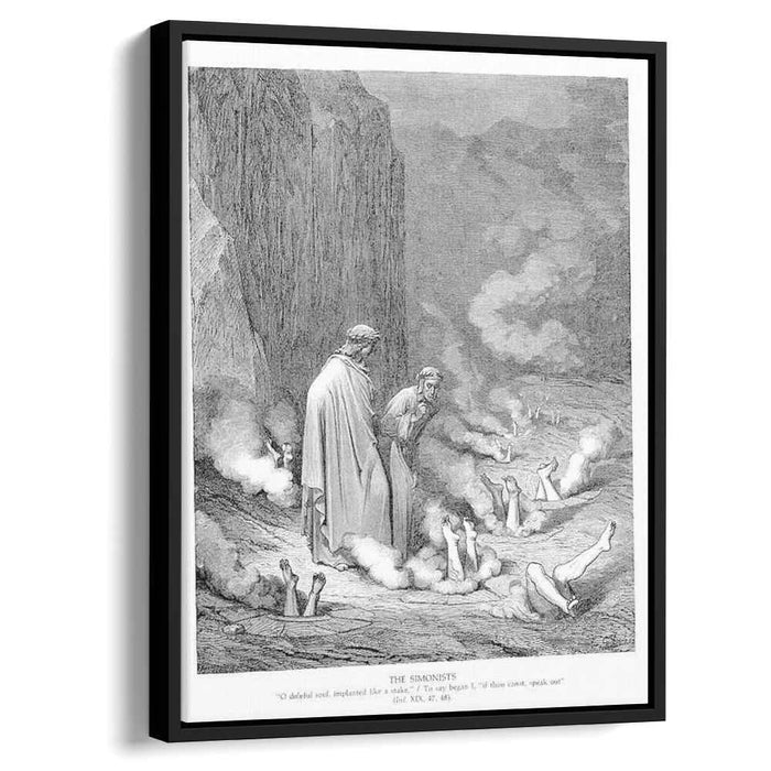 The Punishment of the Simonists (1868) by Gustave Dore