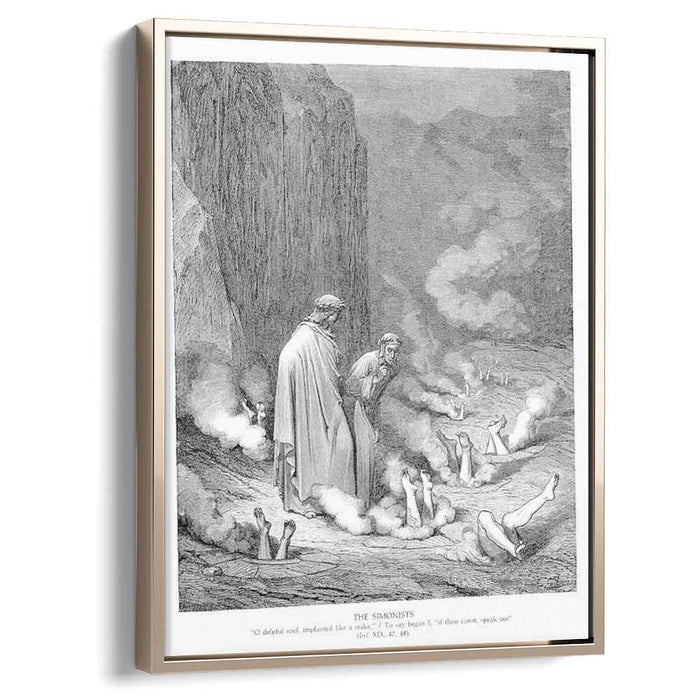 The Punishment of the Simonists (1868) by Gustave Dore