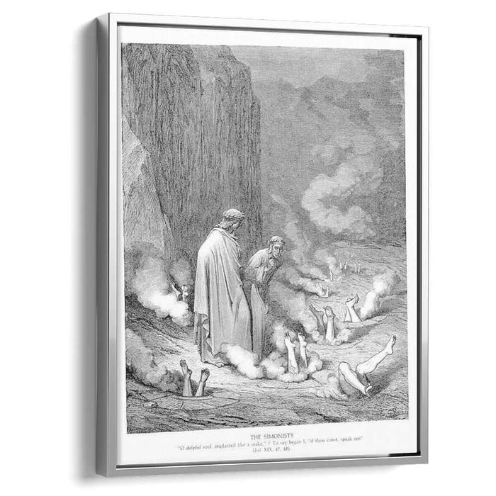 The Punishment of the Simonists (1868) by Gustave Dore