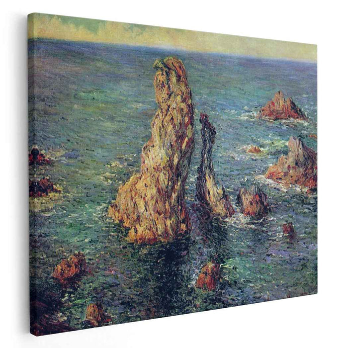 The Pyramids at Port-Coton (1886) by Claude Monet