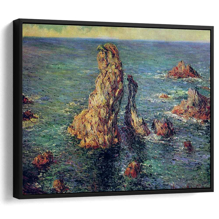 The Pyramids at Port-Coton (1886) by Claude Monet