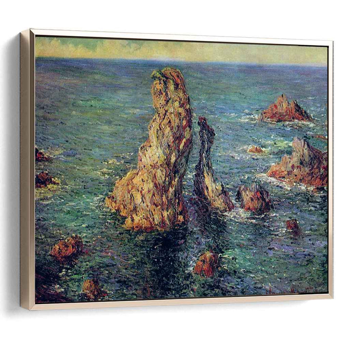 The Pyramids at Port-Coton (1886) by Claude Monet