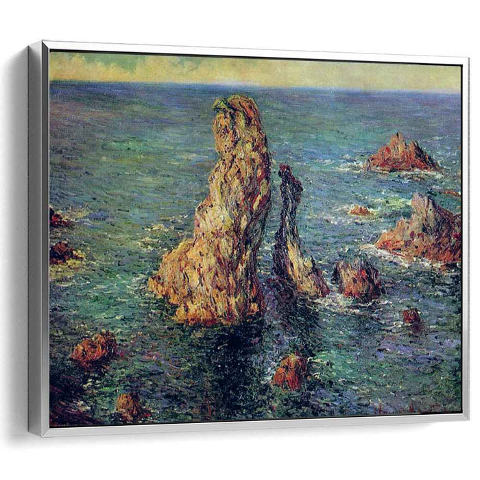 The Pyramids at Port-Coton (1886) by Claude Monet