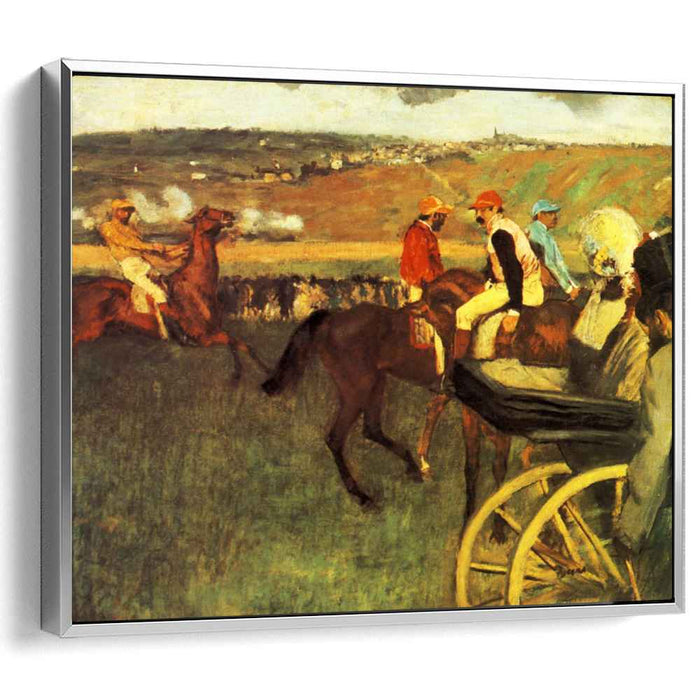 The Racecourse, Amateur Jockeys by Edgar Degas