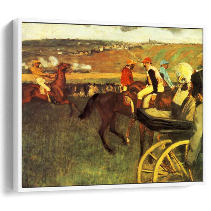 The Racecourse, Amateur Jockeys by Edgar Degas