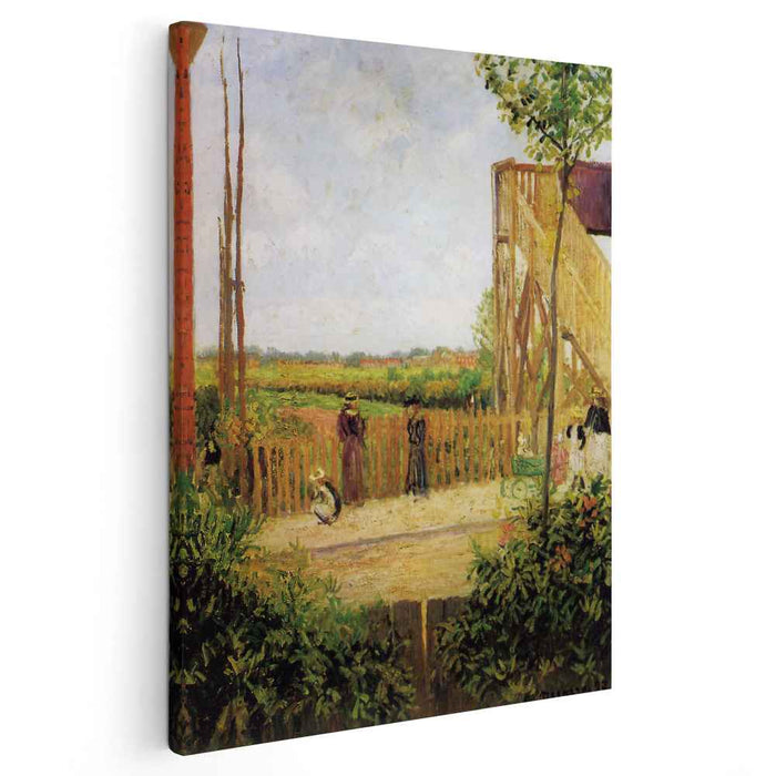 The railroad bridge at Bedford Park 1 by Camille Pissarro