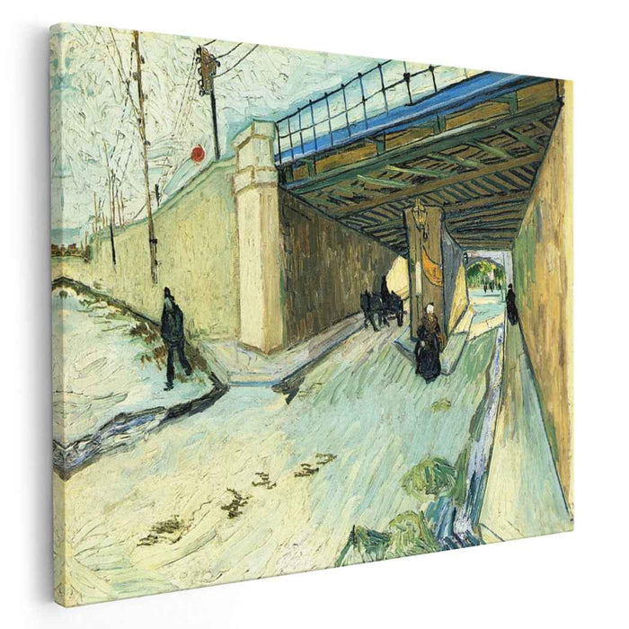 The Railway Bridge over Avenue Montmajour (1888) by Vincent van Gogh