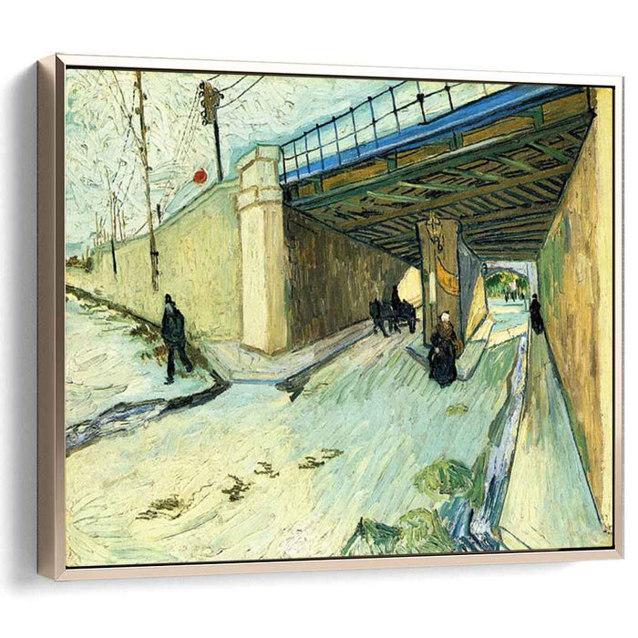 The Railway Bridge over Avenue Montmajour (1888) by Vincent van Gogh