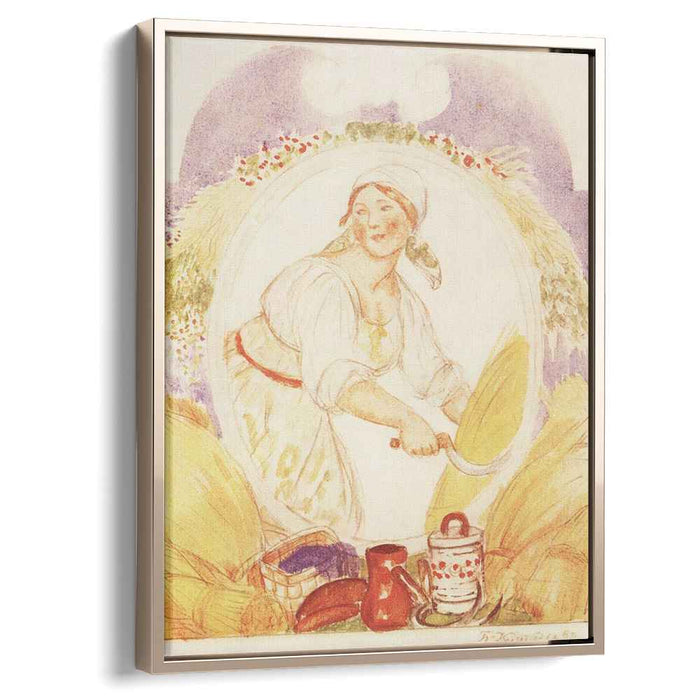 The Reaper, study for the decoration of the Ruzheinaya (Rifle) Square in Petrograd by Boris Kustodiev