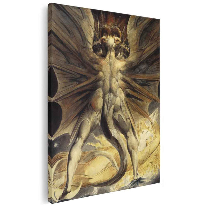 The Red Dragon and the Woman Clothed with the Sun (1805) by William Blake