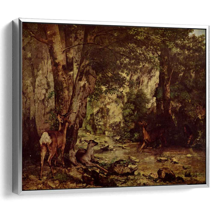 The Return of the Deer to the Stream at Plaisir Fontaine (1866) by Gustave Courbet