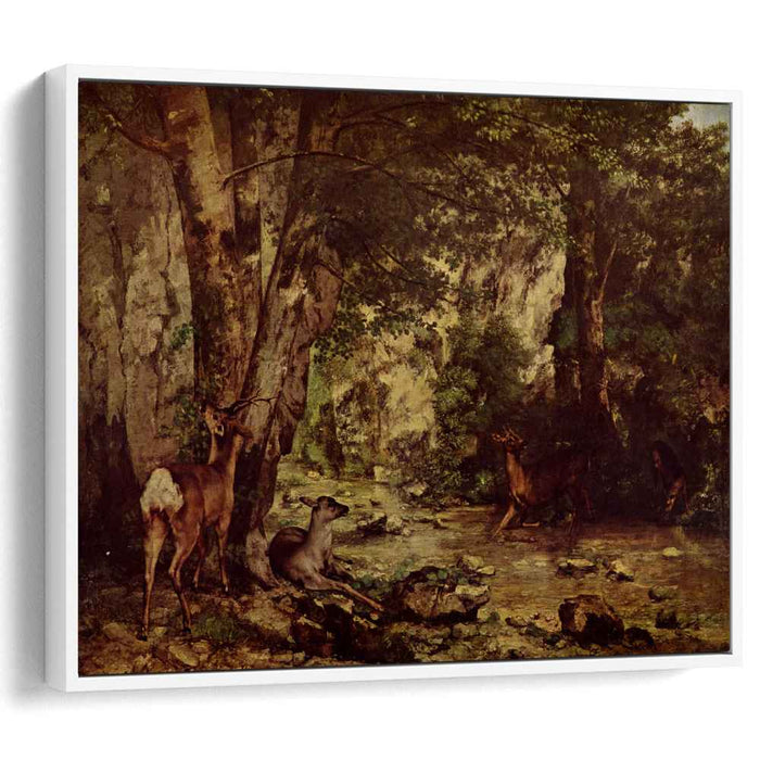 The Return of the Deer to the Stream at Plaisir Fontaine (1866) by Gustave Courbet