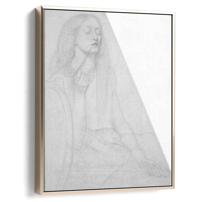 The Return of Tibullus to Delia study for Delia (1853) by Dante Gabriel Rossetti